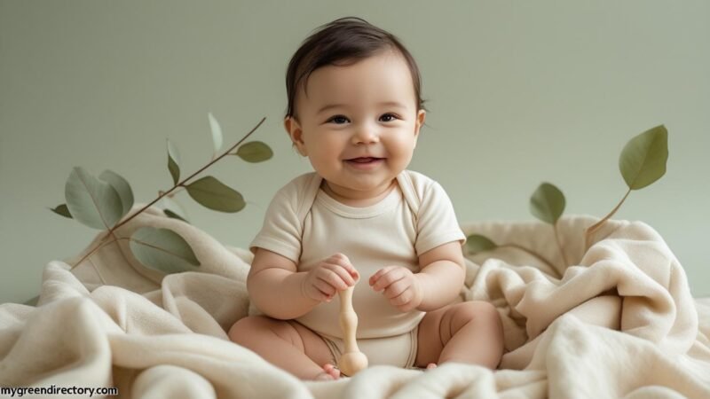 Best organic cotton baby clothes for sensitive skin from mygreendirectory.com – hypoallergenic, chemical-free, and eco-friendly infant wear for delicate skin.