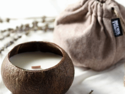 Coconut Shell Candle