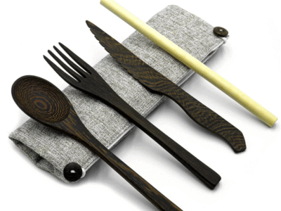 Dark Wood Cutlery Set