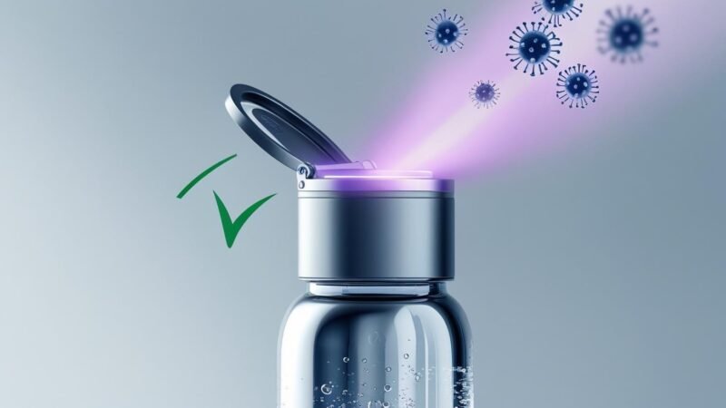 how effective are UV self-cleaning water bottles for safe drinking water