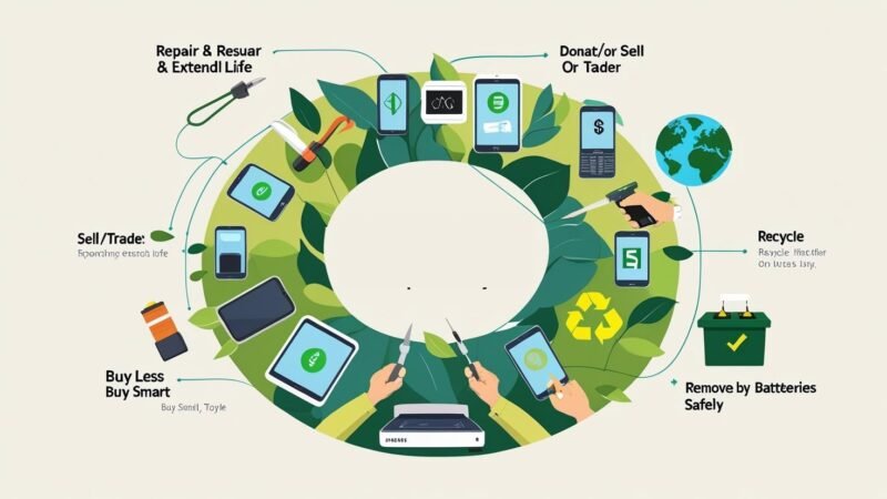 how to reduce electronic waste responsibly with practical tips