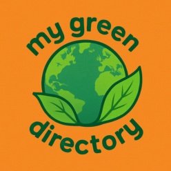 MyGreenDirectory.com logo featuring a green leaf integrated with clean, modern typography symbolizing eco-friendly innovation and sustainability.