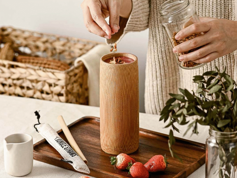 Natural Bamboo Drinking Cups
