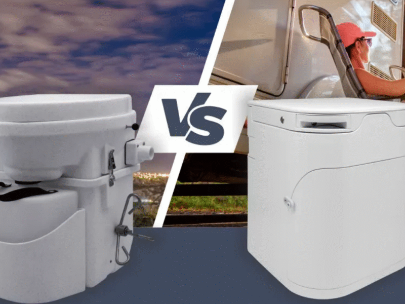 Eco-friendly dry separation toilets