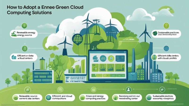 how to adopt green cloud computing solutions for sustainable and energy efficient business IT