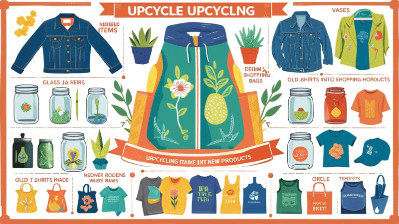 how to use upcycling to create unique sustainable products and reduce waste