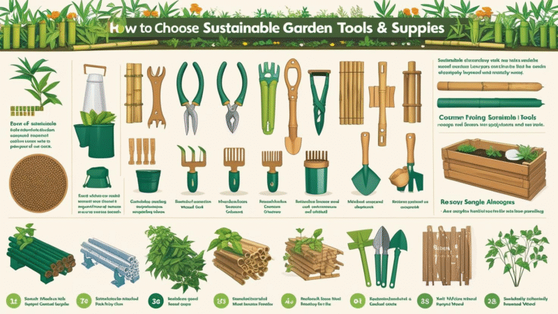 best sustainable garden tools and eco-friendly supplies for green gardening in 2025