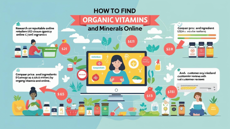 How to Find Organic Vitamins and Minerals Online