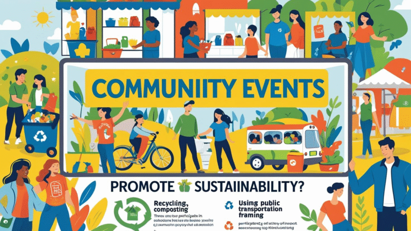 How to Use Community Events to Promote Sustainability and Environmental Awareness