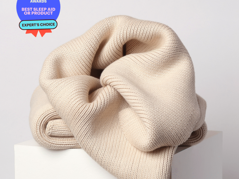 Certified Organic Cotton Kids Weighted Blanket 1.5kg Cream Beige