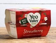 Strawberry Yogurt, Organic, Yeo Valley (4 x 110g)