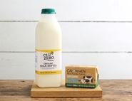 Milk & Unsalted Butter Bundle, Organic, Abel & Cole
