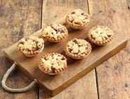 Apple & Blackcurrant Crumble Pies, Organic, Authentic Bread Co. (pack of 6)