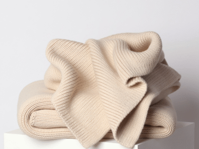 Certified Organic Cotton Kids Weighted Blanket 2.2kg Cream Beige