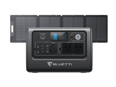 BLUETTI EB70(Grey) + Solar Panels | Solar Generator Kit - EB70+PV120D | 1000W, 716Wh, 120W Solar Kit
