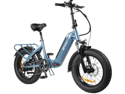DYU FF500 20 Inch Fat Tire Electric Bike - Ebike Only / Blue