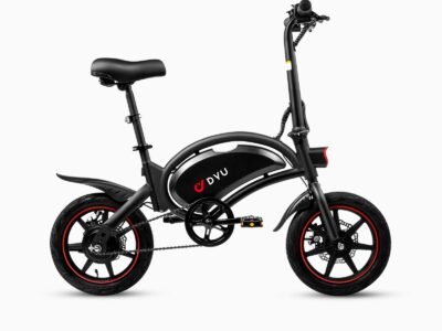 DYU D3F 14 Inch Mini Folding Electric Bike - Black