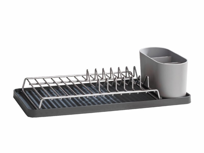Recycled Draining Rack, Compact By ReBorn | Colour: Dark Grey