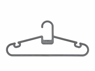 Recycled Coat Hangers, Pack of 5 By ReBorn | Colour: Dark Grey