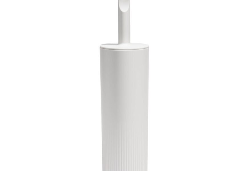 Toilet Brush With Hourglass Head By ReBorn | Colour: Stone