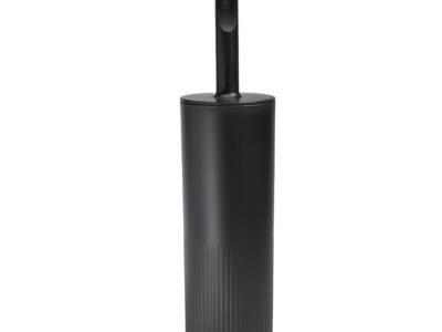 Toilet Brush With Hourglass Head By ReBorn | Colour: Graphite Black