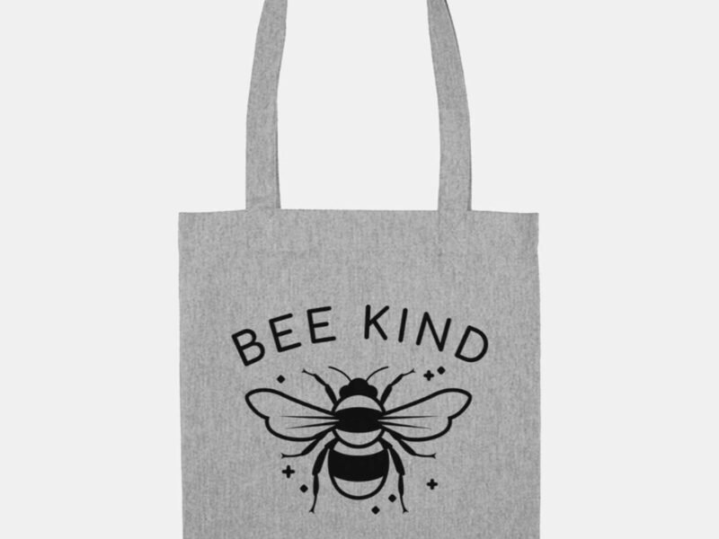 Bee Kind Woven Tote Bag, Vegan Gift