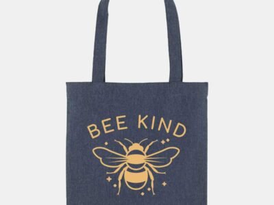 Bee Kind Woven Tote Bag, Vegan Gift