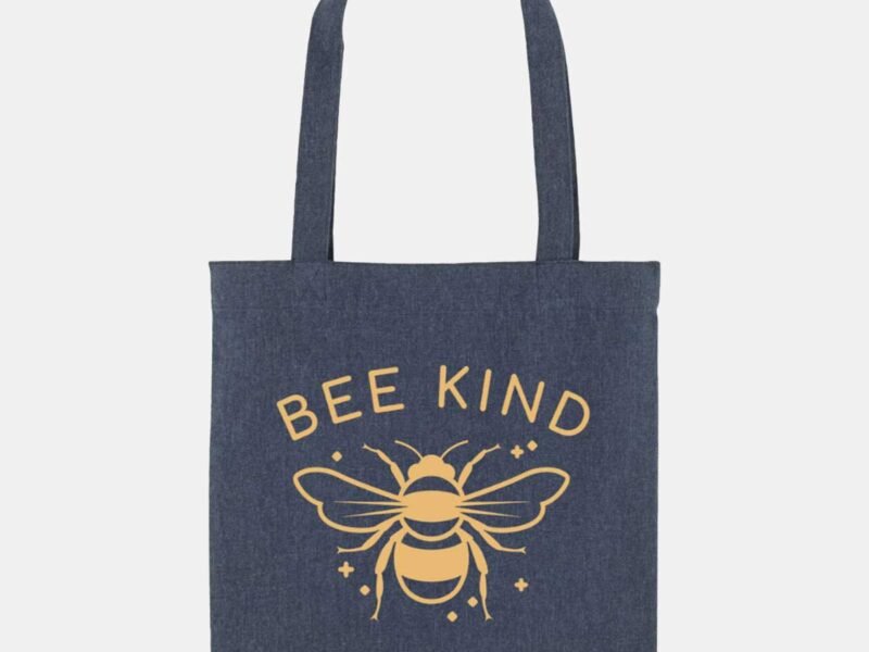 Bee Kind Woven Tote Bag, Vegan Gift