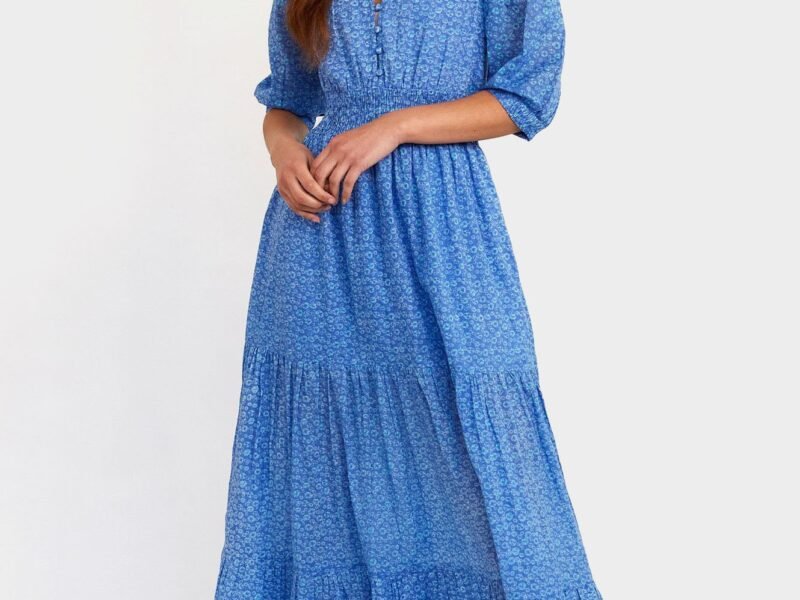 Billie Maxi Tea Dress | Daisy Blue