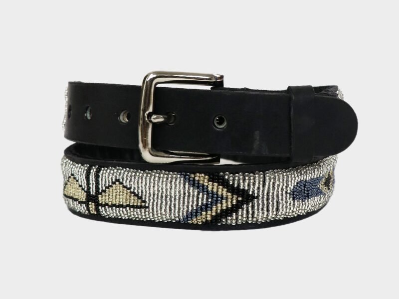 Eagle Leather Belt | Silver