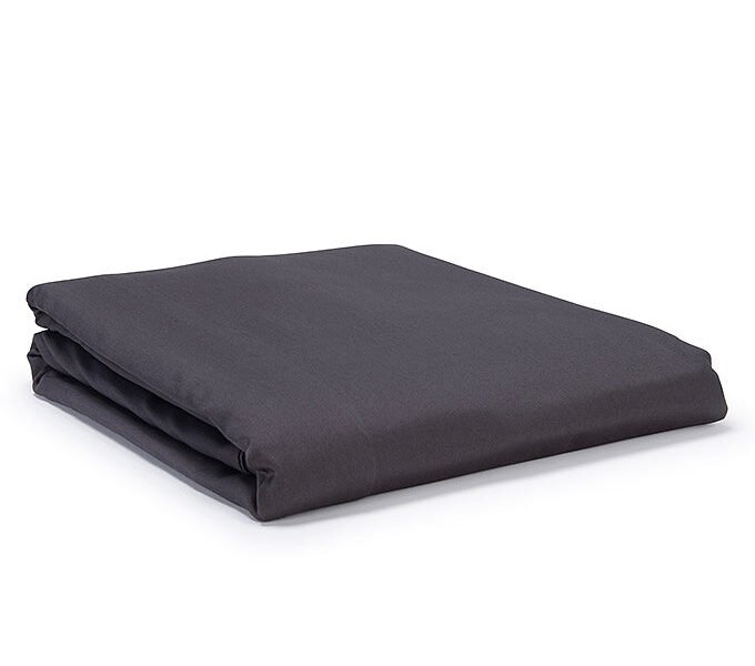 Dark Slate Classic Organic Cotton Sateen Weave Duvet Cover