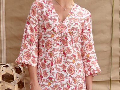 Celine Dress | Flower Pink