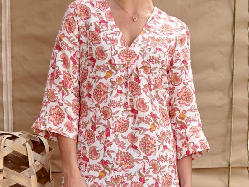 Celine Dress | Flower Pink