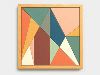 "Colorgram" calming wooden puzzle