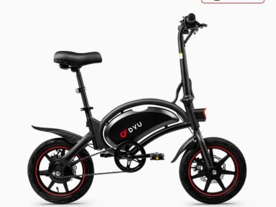 DYU D3F 14 Inch Folding Ebike - Black