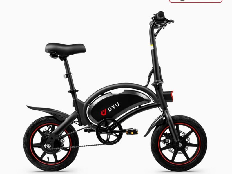 DYU D3F 14 Inch Folding Ebike - Black