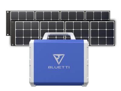 BLUETTI EB150(Blue) + Solar Panels | Solar Generator Kit - EB150+PV120*2