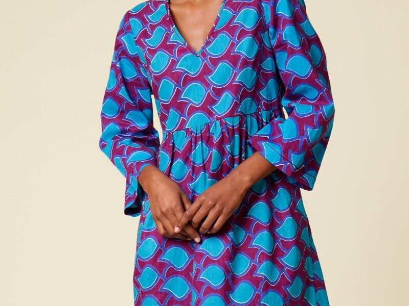 Aspiga Africa Zaidi Dress New | Purple/Blue