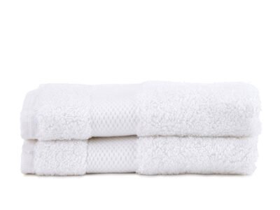 2 Pack White Luxury Organic Cotton Face Towel