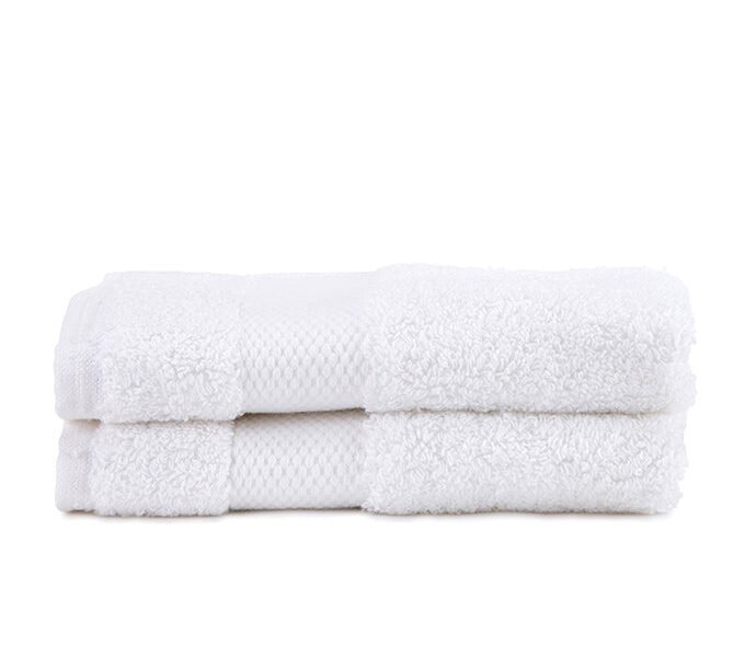 2 Pack White Luxury Organic Cotton Face Towel