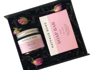 "Bloom" luxury hand cream gift set - floral balm & soap