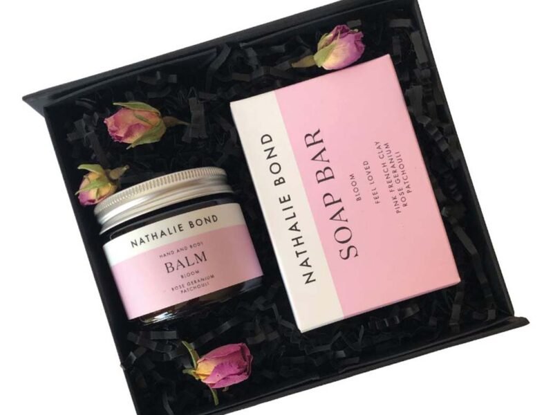 "Bloom" luxury hand cream gift set - floral balm & soap