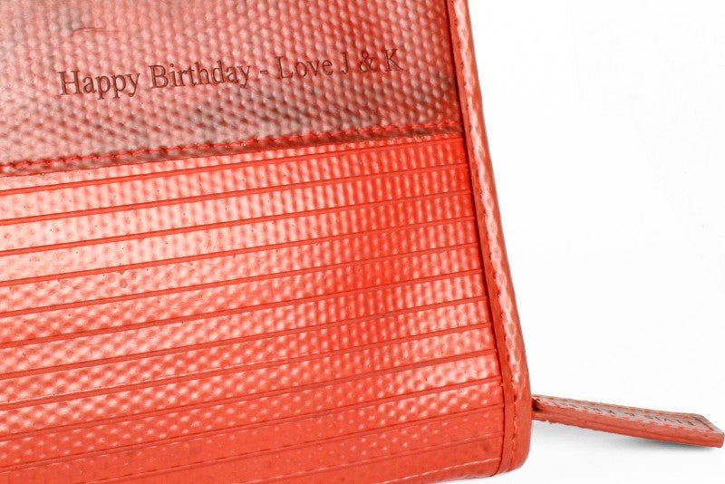 Reclaimed Fire Hose Laptop Case By Elvis & Kresse | Colour: Red