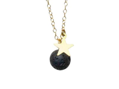 Moon & star diffuser necklace, to calm