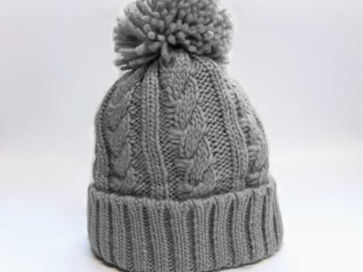 Grey No-Wool Woolly Beanie