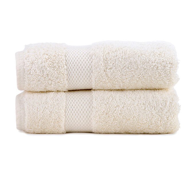 2 Pack Natural Luxury Organic Cotton Hand Towel