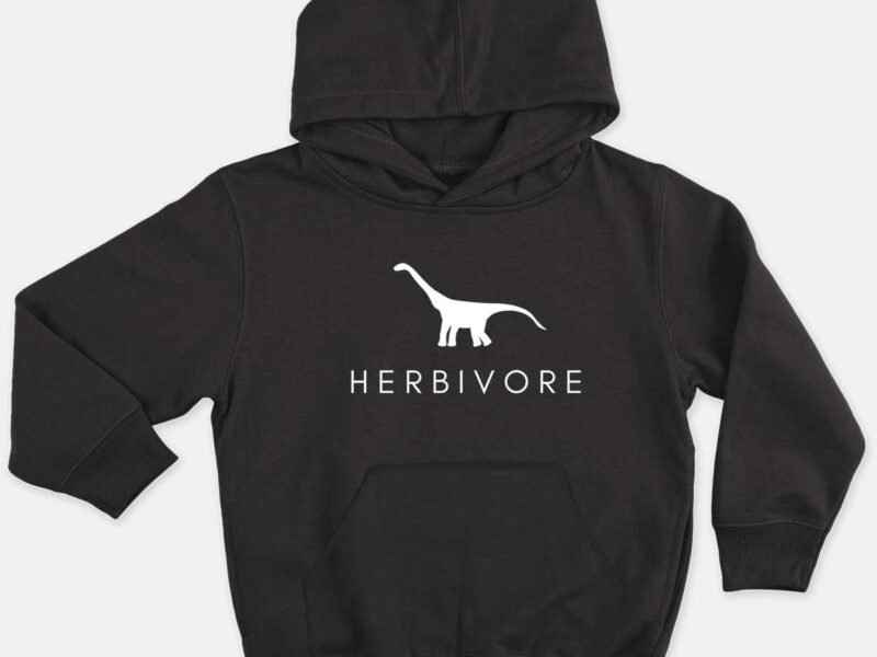 Herbivore Dinosaur Kids Hoodie (Unisex)