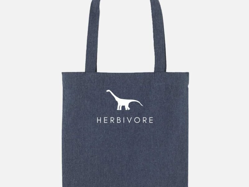 Herbivore Dinosaur Woven Tote Bag, Vegan Gift
