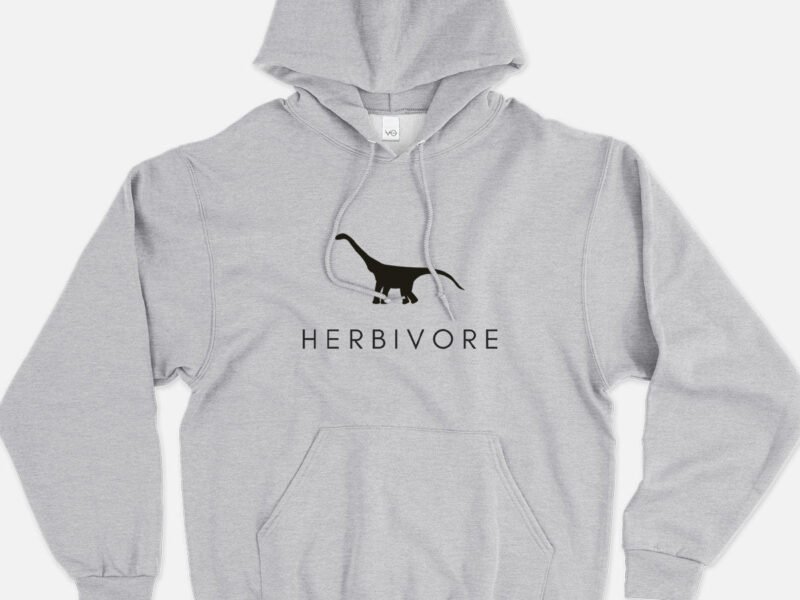 Herbivore Dinosaur Hoodie (Unisex)