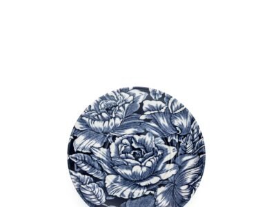 Ink Blue Hibiscus Coffee Saucer